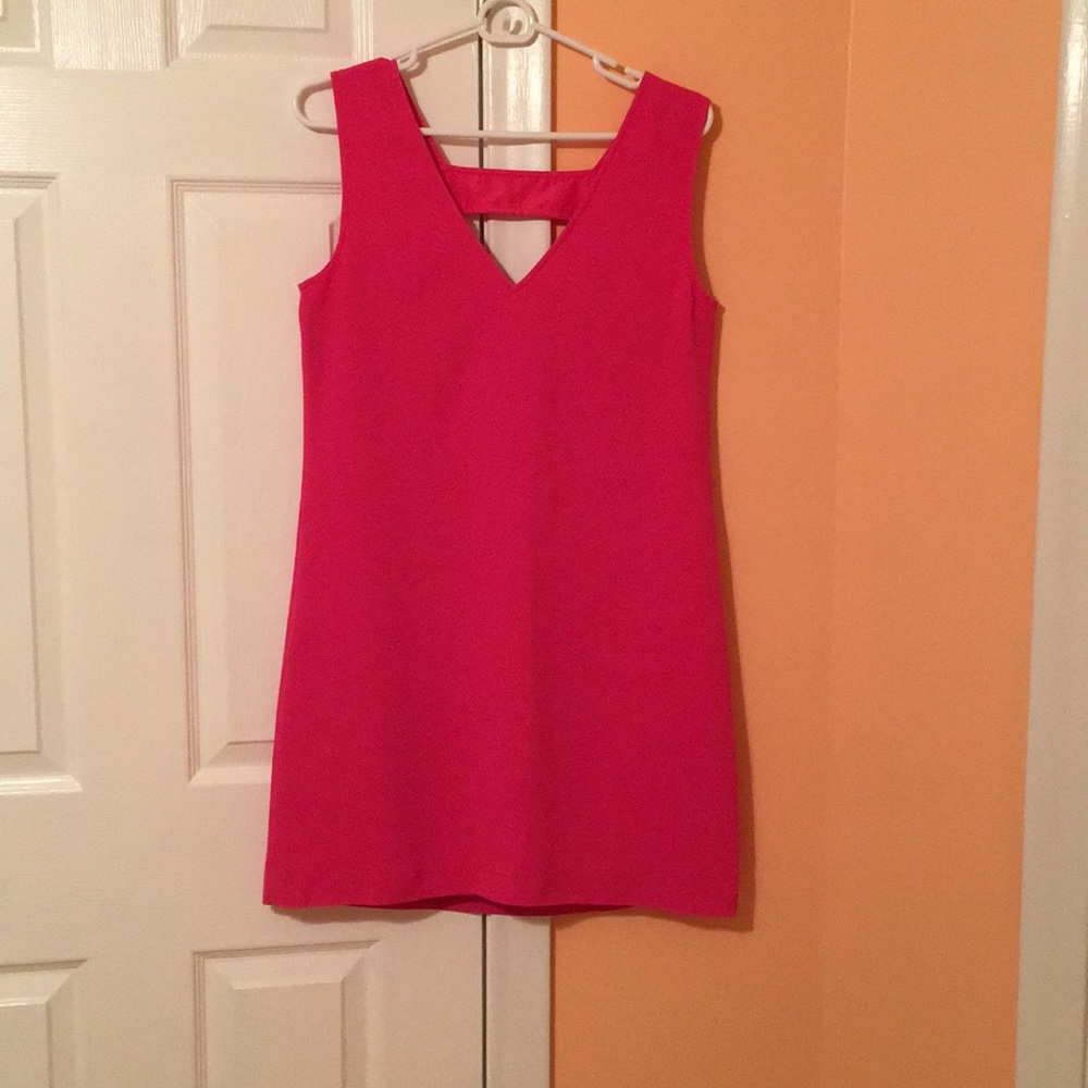 Banana Republic hot pink dress